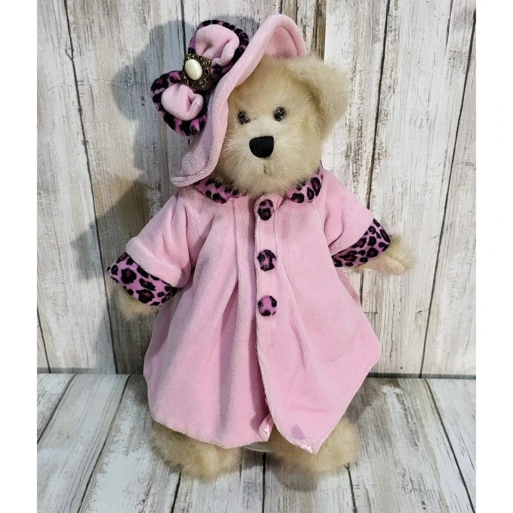 Heritage Collection Bear Channel Pink Dress Trim Coat and Matching Hat GANZ